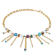Halskette Sunray Cube Couture Gold-Multicolor
