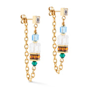 Ohrringe Sunray Cube Couture Gold-Multicolor