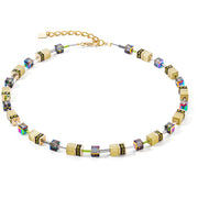 GeoCUBE® Iconic Mono Gold Halskette Oliv