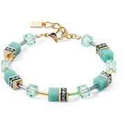 GeoCUBE® Armband Iconic Mono Gold Grün