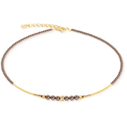 Coeur De Lion Halskette Shimmering Princess Pearls Gold-Braun