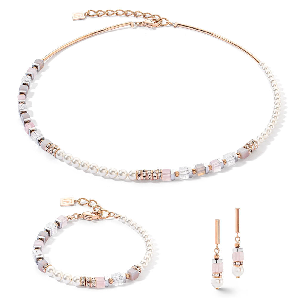 Precious Fusion Offset Armband Roségold-Eisrosa