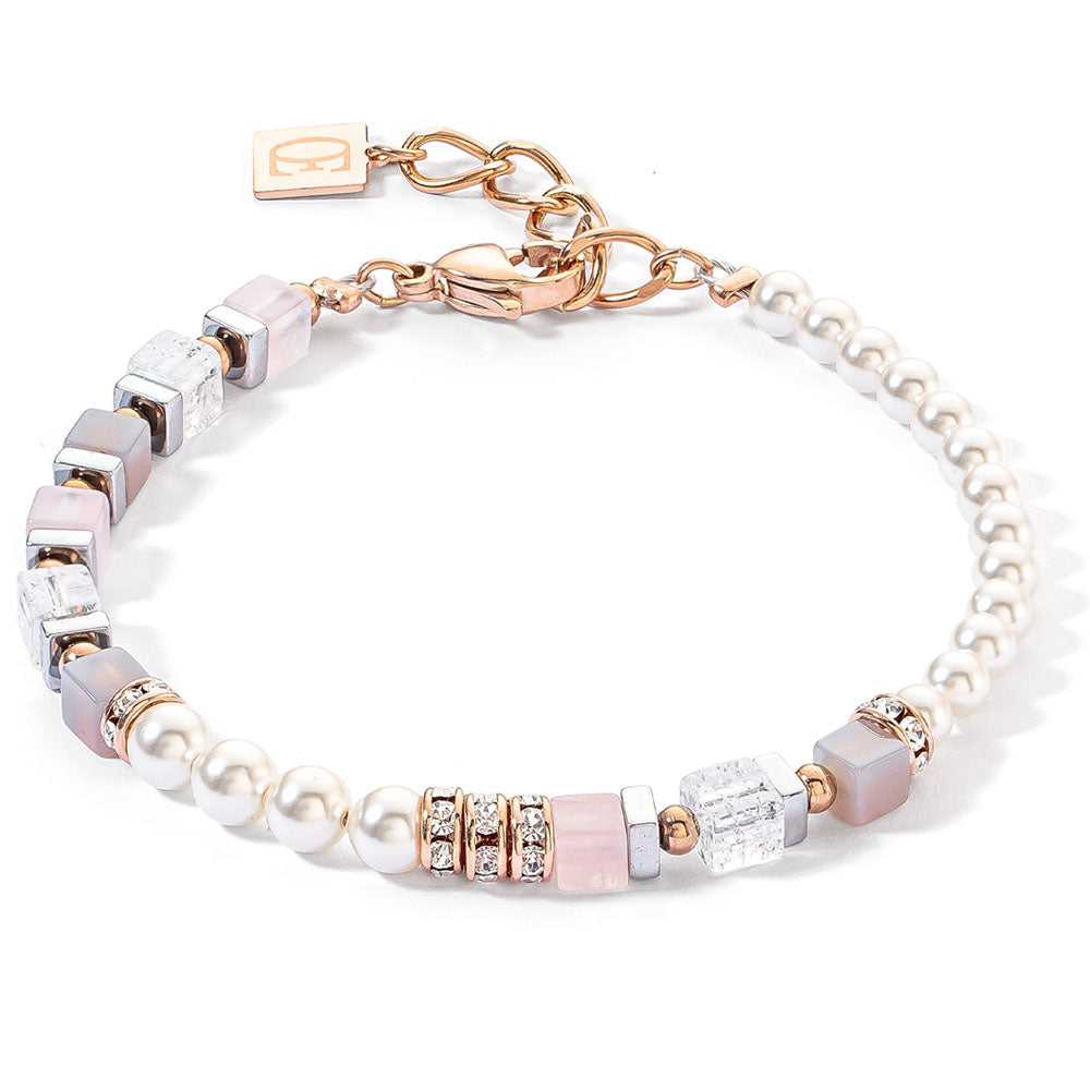 Precious Fusion Offset Armband Roségold-Eisrosa