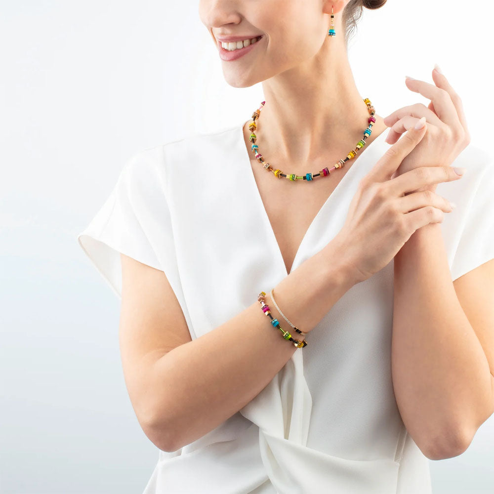Coeur De Lion Armband Boho Sunset Cube Rainbow