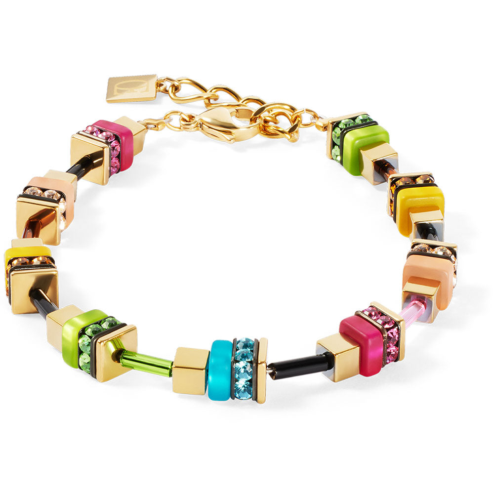 Coeur De Lion Armband Boho Sunset Cube Rainbow