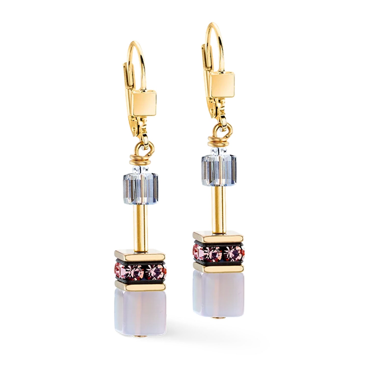 GeoCUBE® Iconic Precious Ohrringe Golden Blush