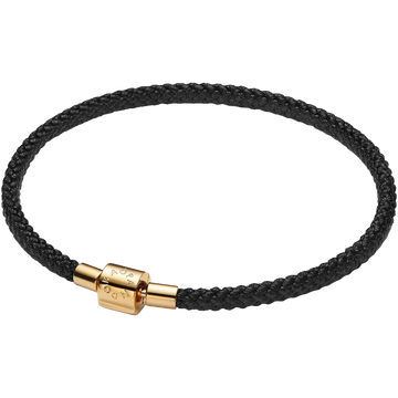 Pandora Moments Schimmerndes Schwarzes Kordel-Armband
