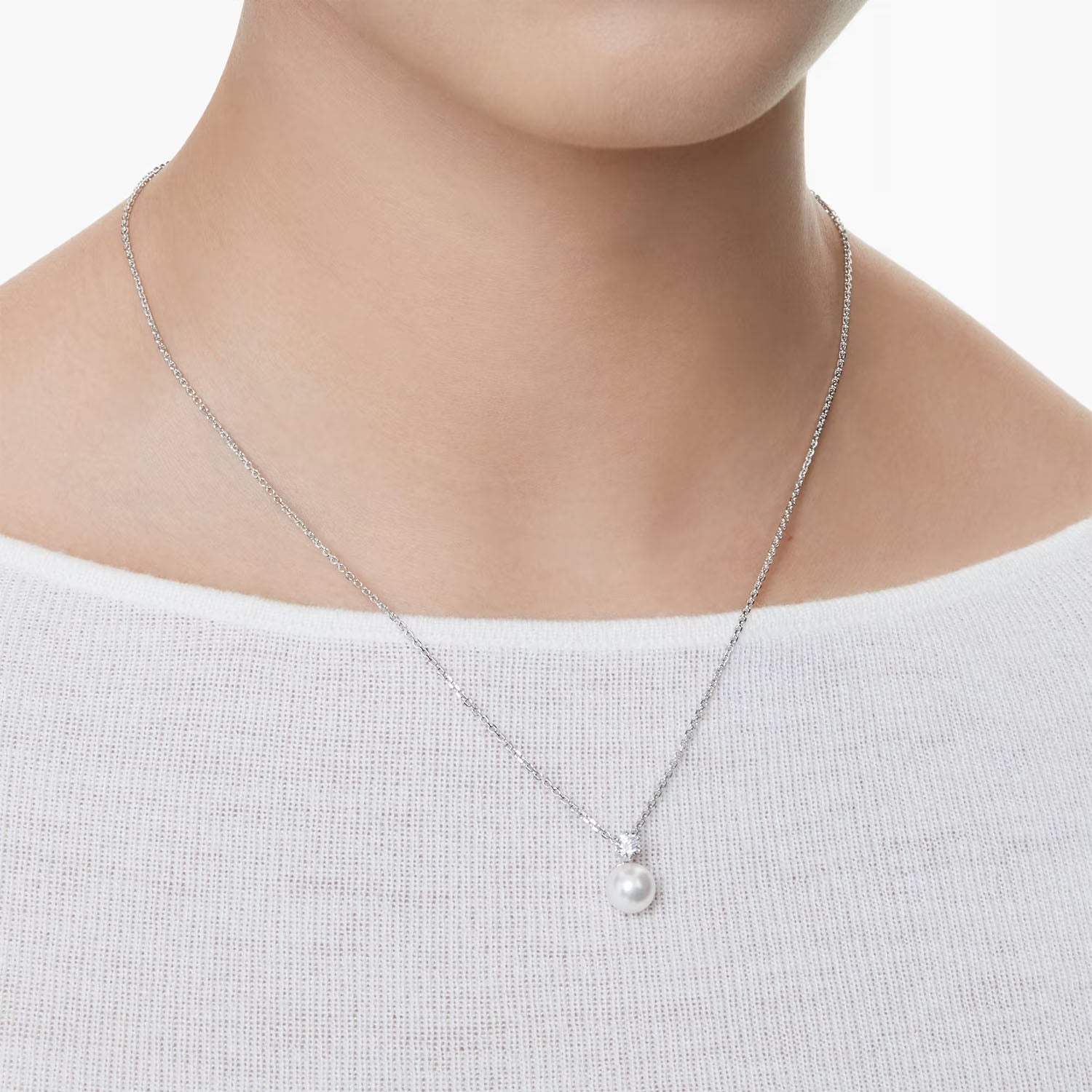 Swarovski Matrix Halskette mit Kristallperle