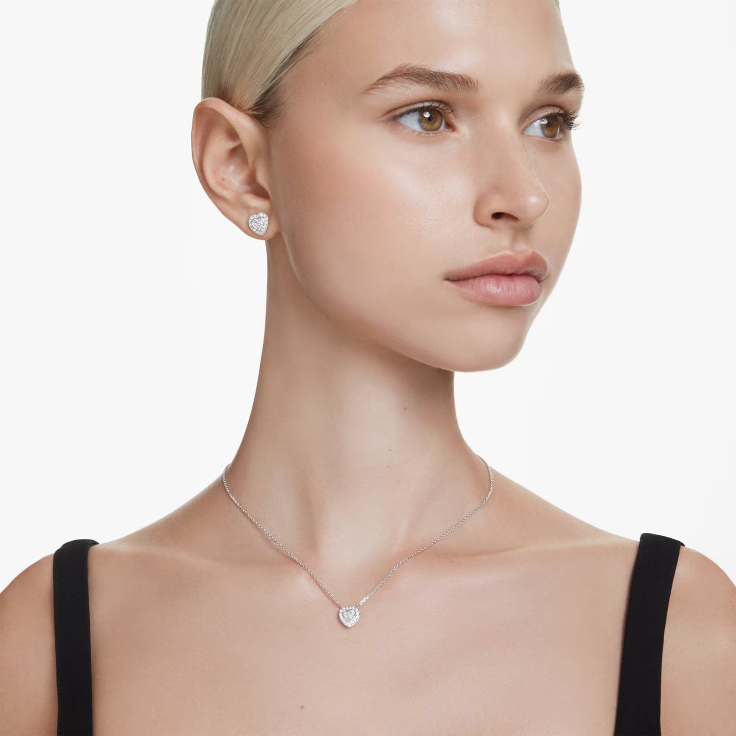Ariana Grande x Swarovski Set Halskette & Ohrstecker Herz