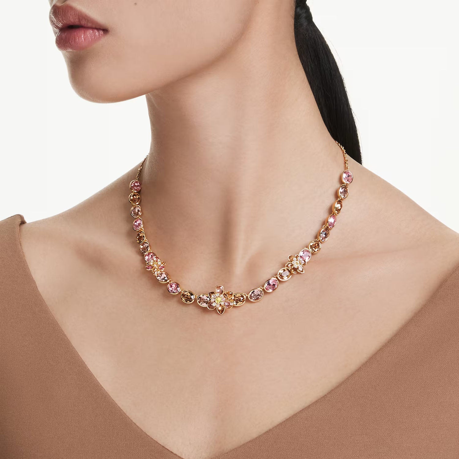 Swarovski Idyllia Damen Halskette Blume