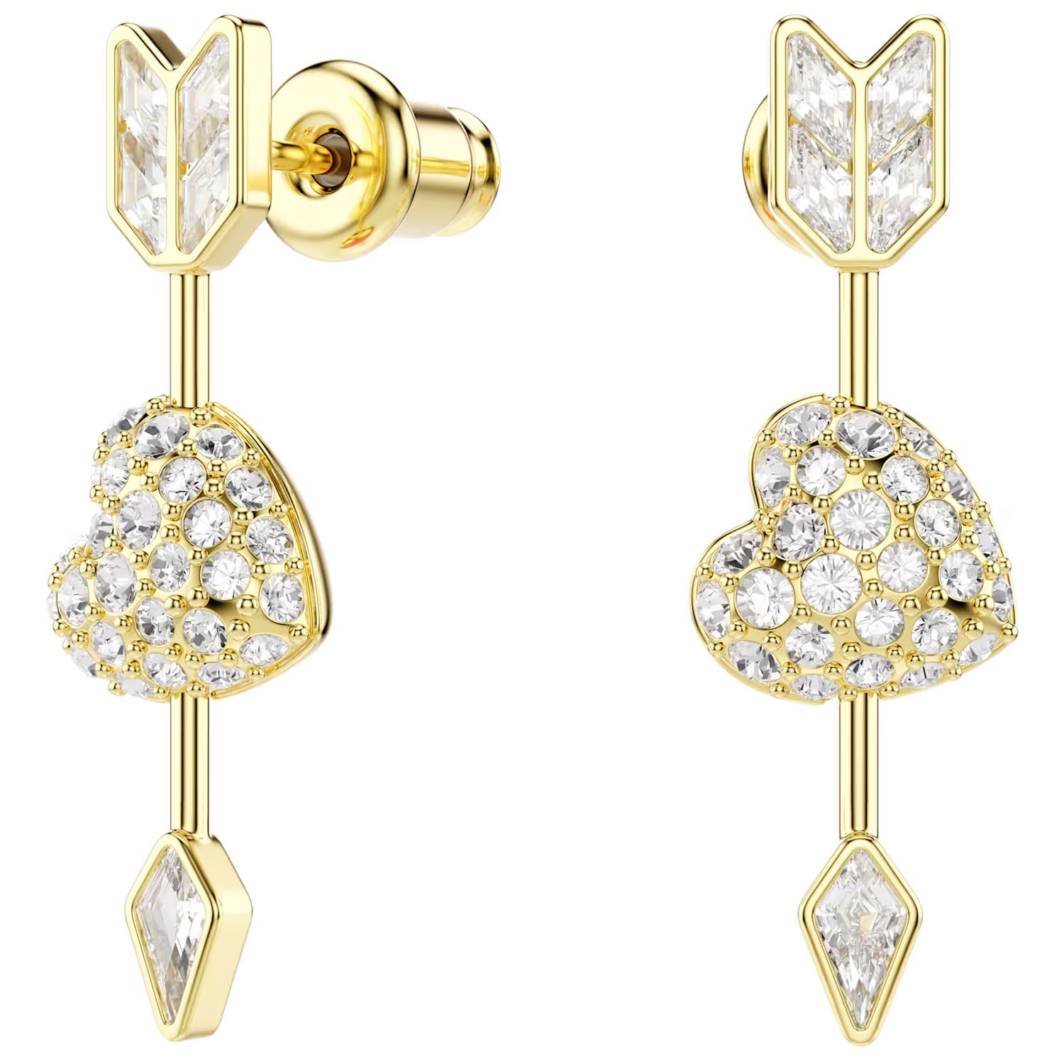 Swarovski Idyllia Drop-Ohrhänger Herz mit Pfeil