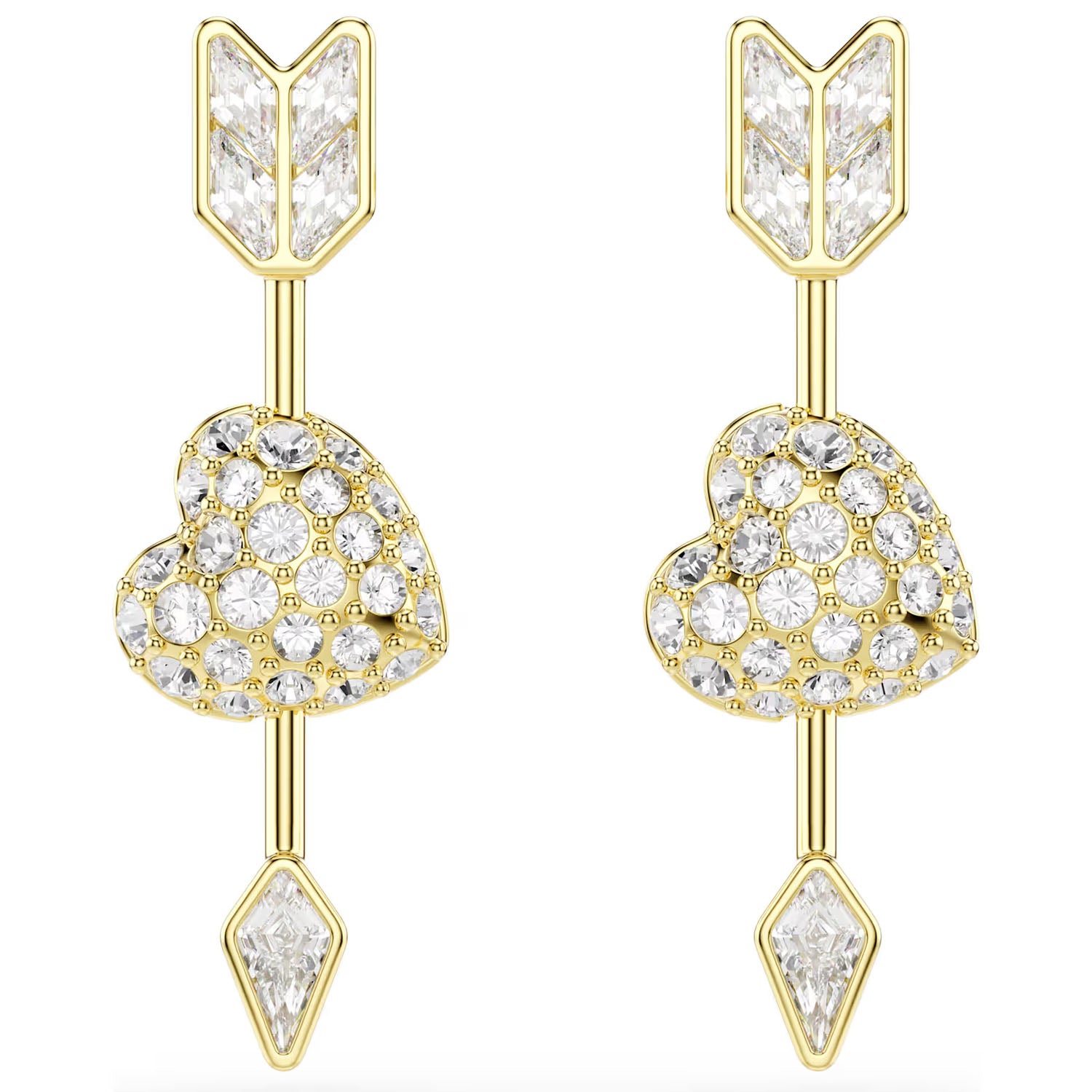 Swarovski Idyllia Drop-Ohrhänger Herz mit Pfeil