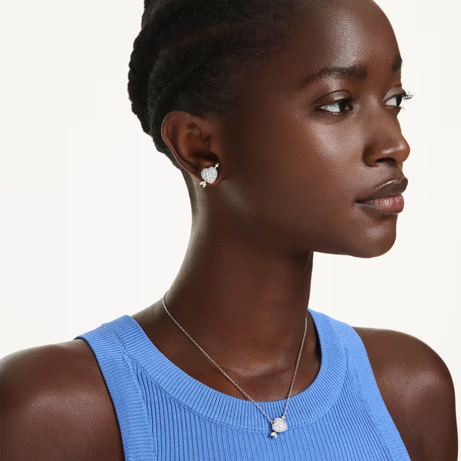 Swarovski Idyllia Set Halskette & Ohrstecker - Herz mit Pfeil