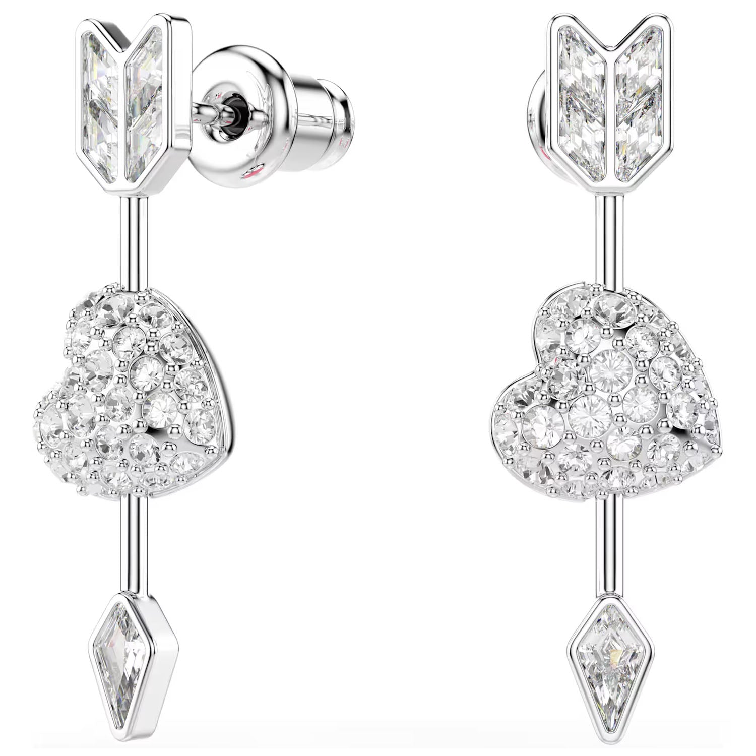 Swarovski Idyllia Drop-Ohrhänger Herz mit Pfeil