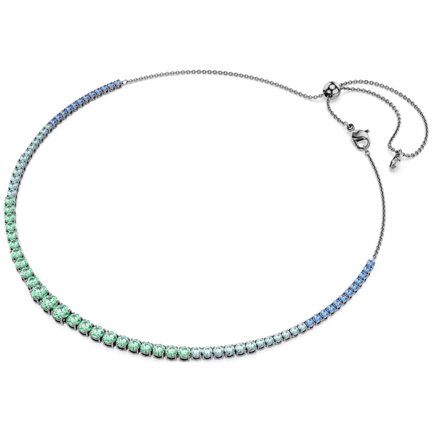 Swarovski Matrix Halskette Rutheniert