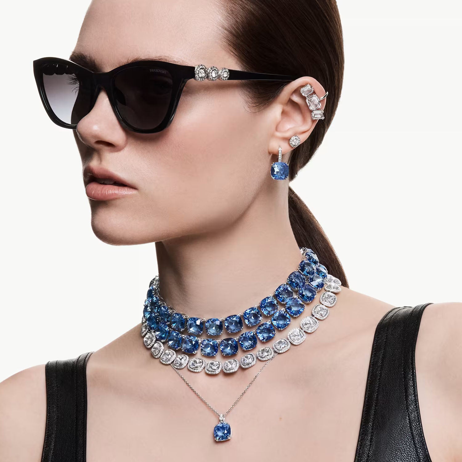 Swarovski Halskette Millenia Anhänger Blau
