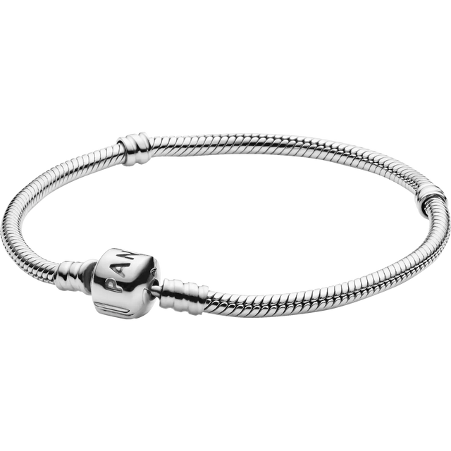 Pandora Verspieltes Zylinder-Verschluss Schlangen-Gliederarmband