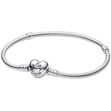 Pandora Moments Herz und Schlangen-Gliederarmband