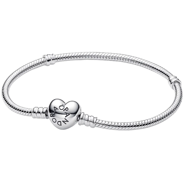 Pandora Moments Herz und Schlangen-Gliederarmband