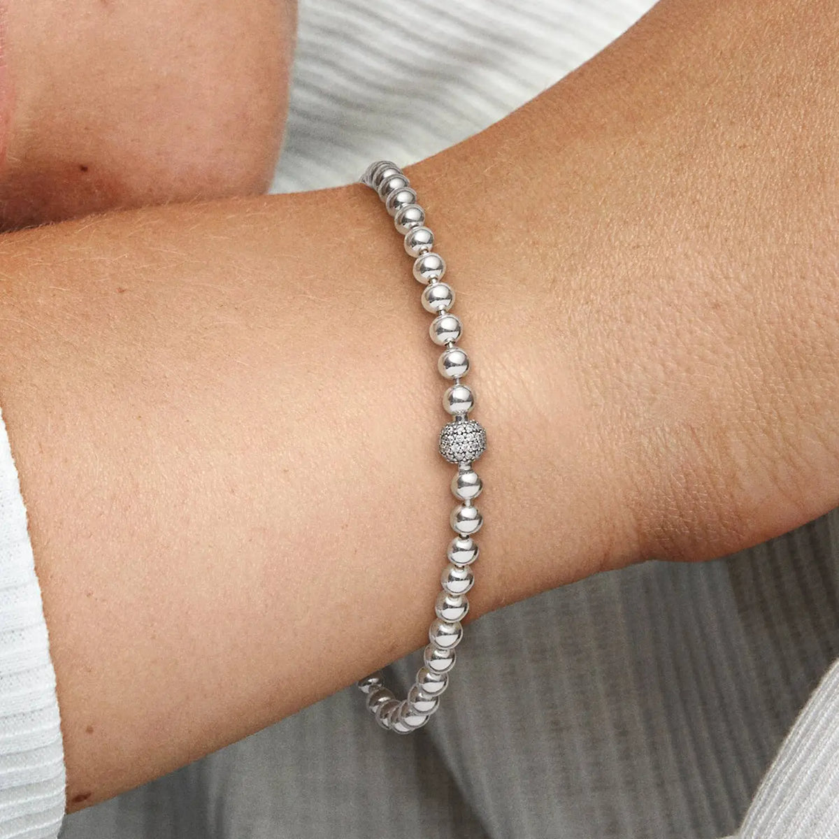 Pandora Kugel & Pavé Armband