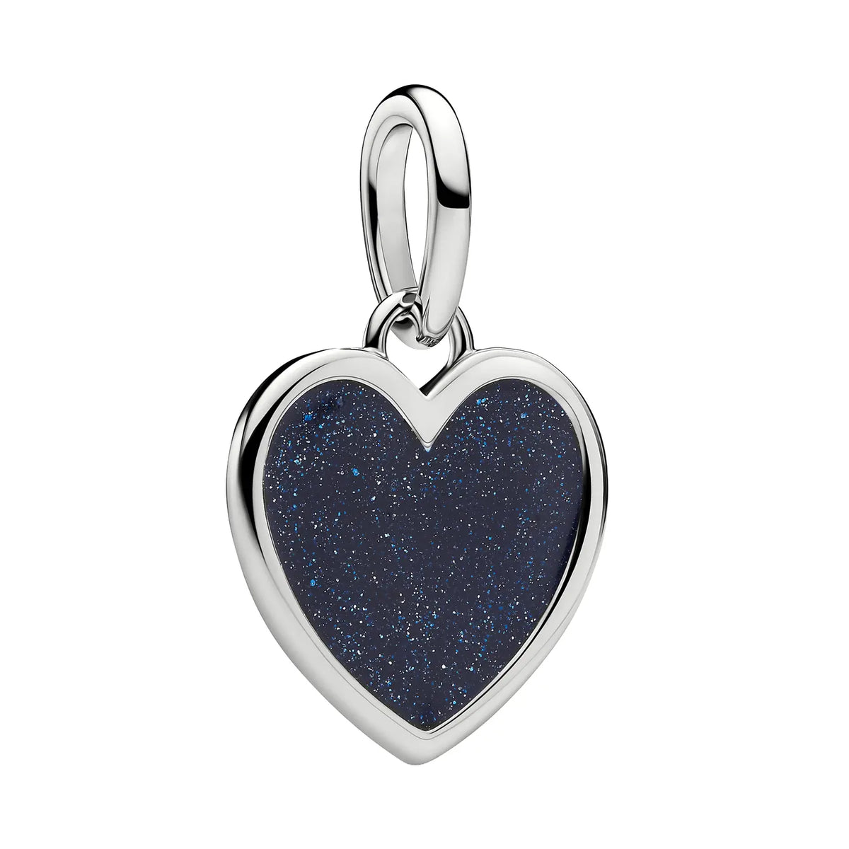 Pandora Moments Gravierbares Blaues Herz Charm-Anhänger