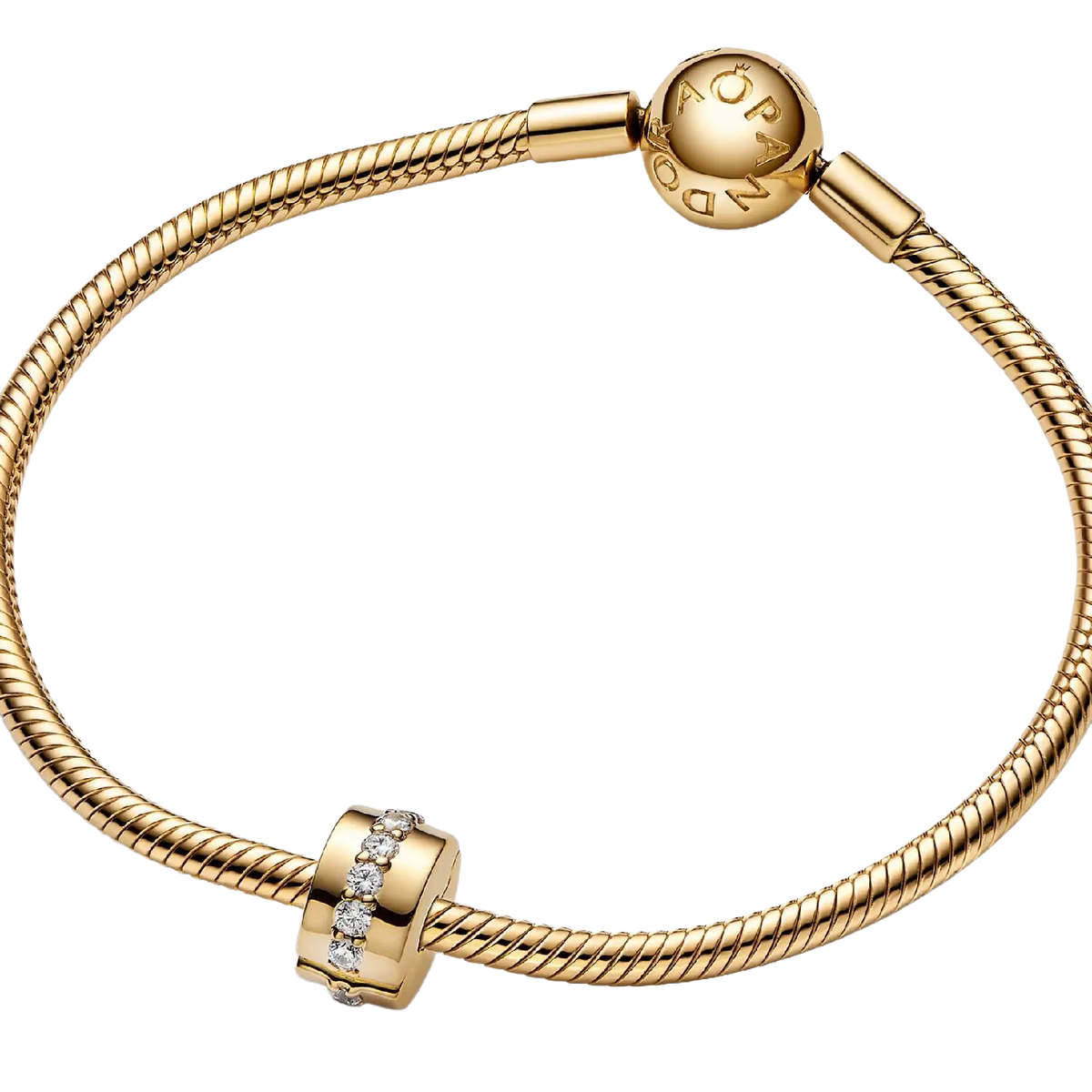 Pandora Moments Klare funkelnde Linie Clip-Charm