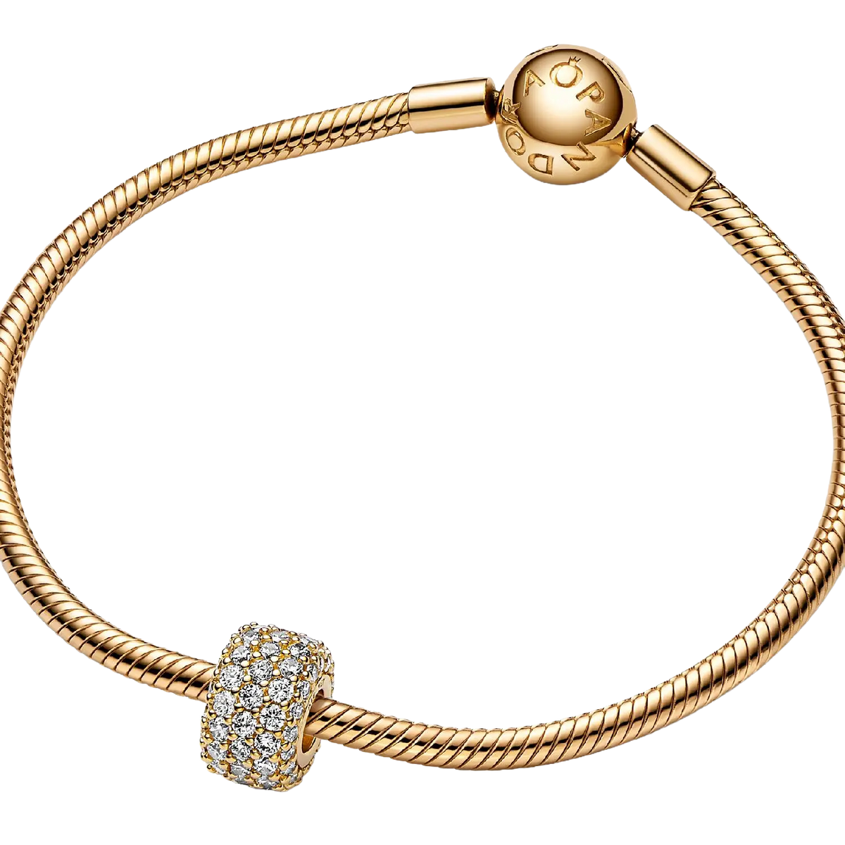 Pandora Moments Funkelndes Dreireihiges Pavé-Charm