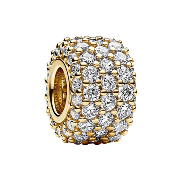 Pandora Moments Funkelndes Dreireihiges Pavé-Charm