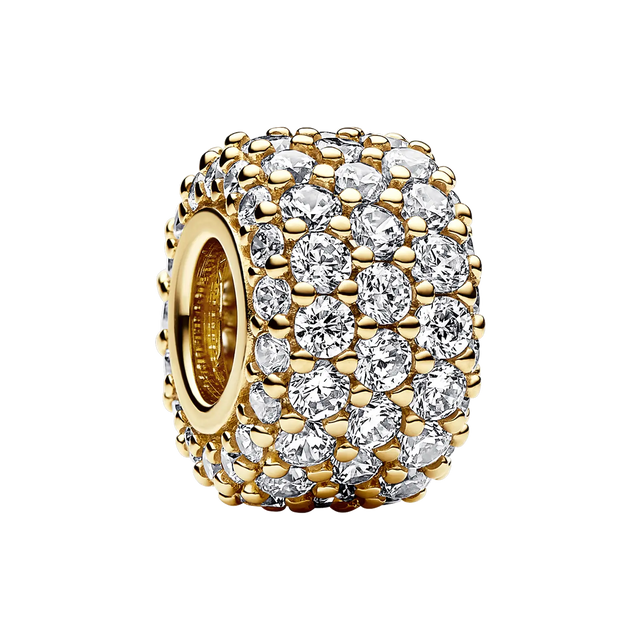 Pandora Moments Funkelndes Dreireihiges Pavé-Charm