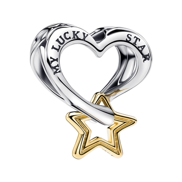 Pandora Moments Lucky Star & Herz Charm