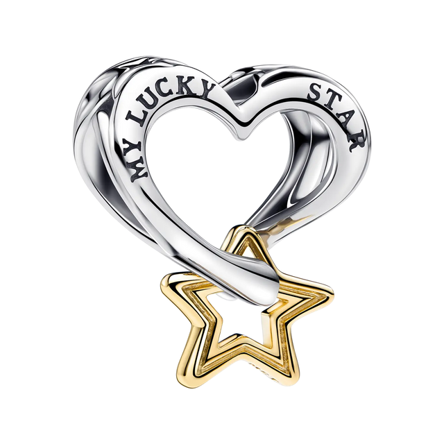 Pandora Moments Lucky Star & Herz Charm