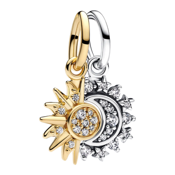 Pandora Teilbarer Sonne & Mond Charm-Anhänger