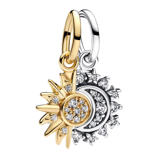 Pandora Teilbarer Sonne & Mond Charm-Anhänger