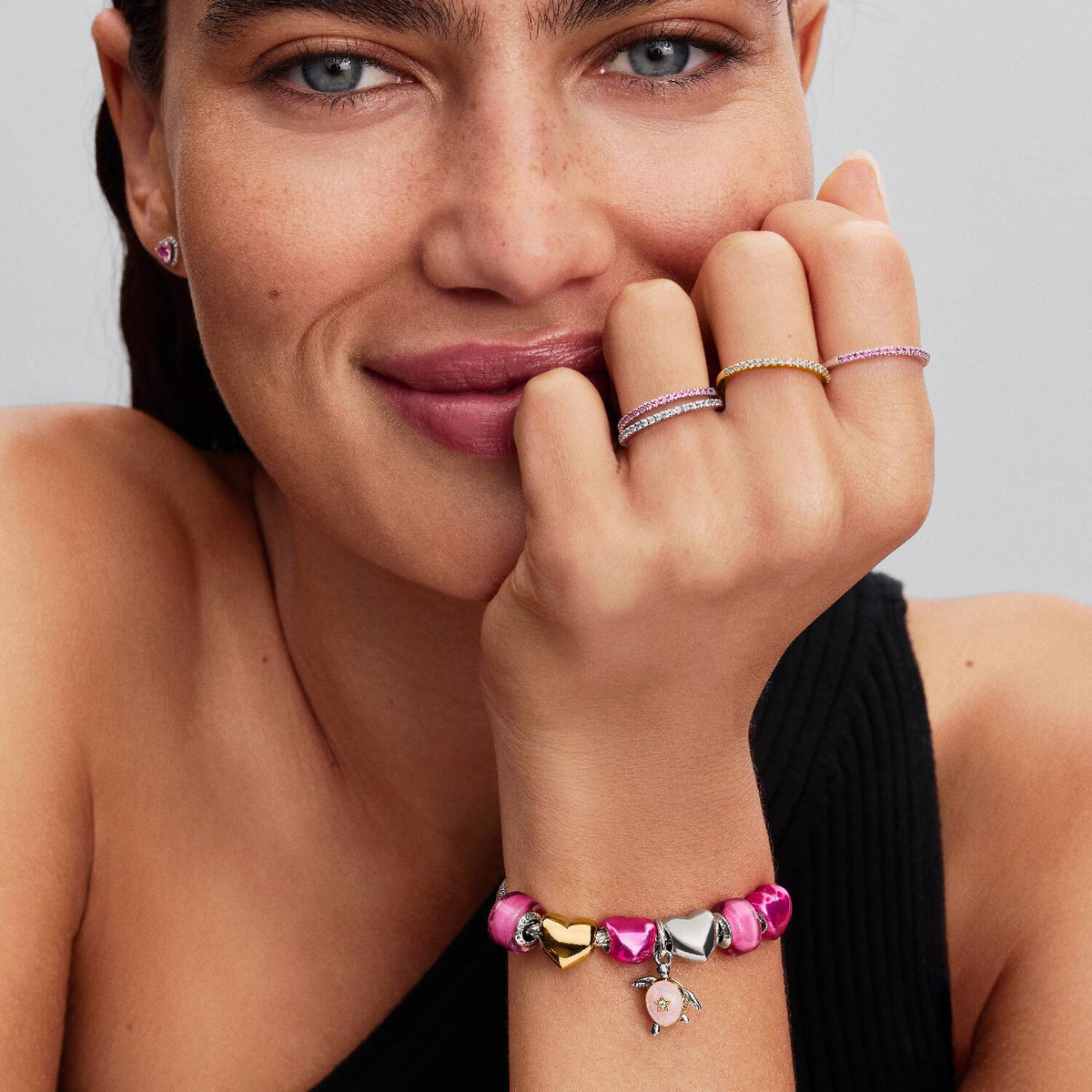 Pandora Rosa Meeresschildkröten-Anhänger Charm