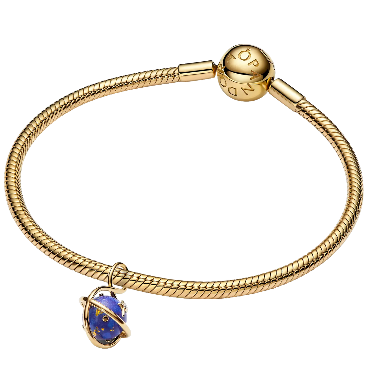 Pandora Drehbarer Himmlischer Blauer Planet Charm-Anhänger