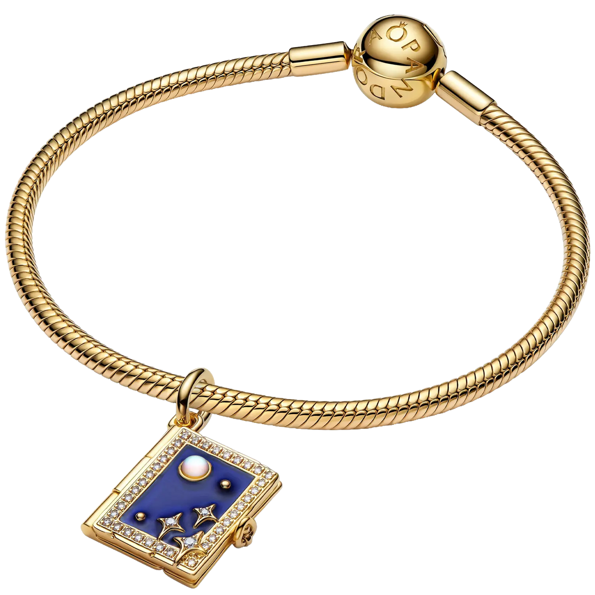 Pandora Moments Gravierbares Magisches Buch Charm-Anhänger