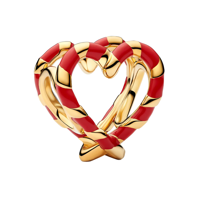 Pandora Moments Zuckerstangen-Herz Offen gearbeitetes Charm