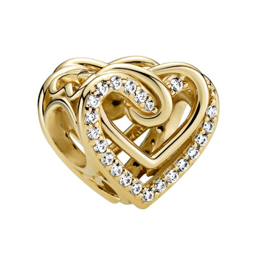 Pandora Moments Funkelnde Verschlungene Herzen Charm