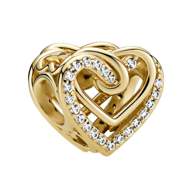 Pandora Moments Funkelnde Verschlungene Herzen Charm