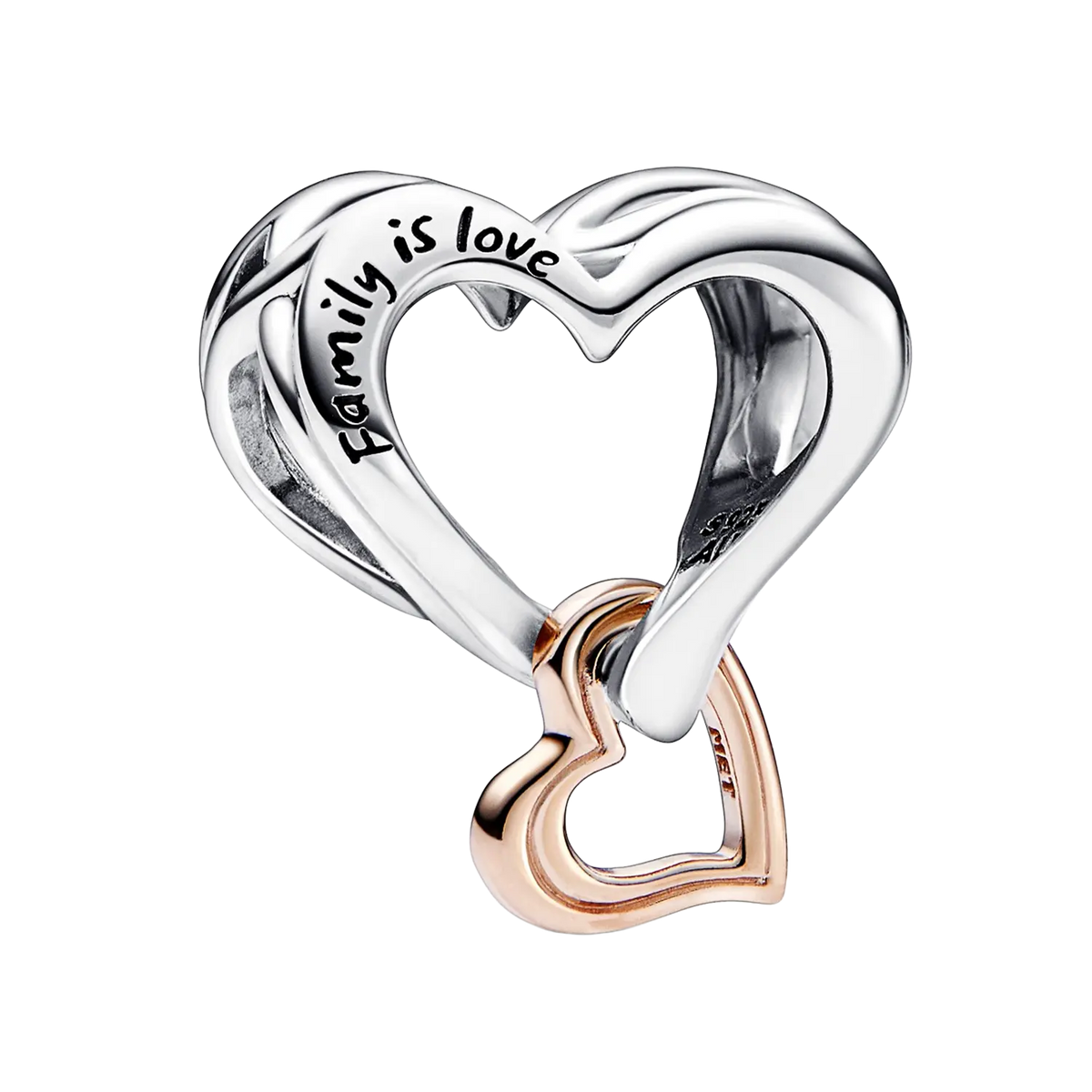 Pandora Moments Bicolor Unendlichkeits-Herz Charm
