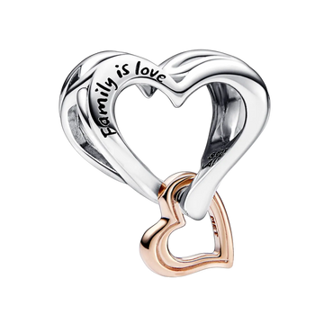 Pandora Moments Bicolor Unendlichkeits-Herz Charm