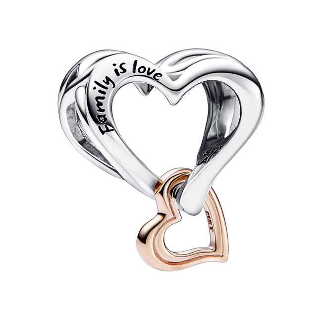 Pandora Moments Bicolor Unendlichkeits-Herz Charm