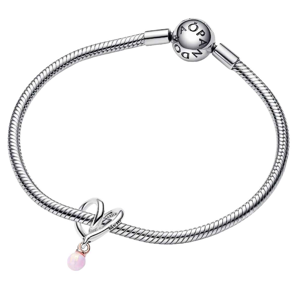 Pandora Moments Bicolor Eingehülltes Herz-Mum-Charm