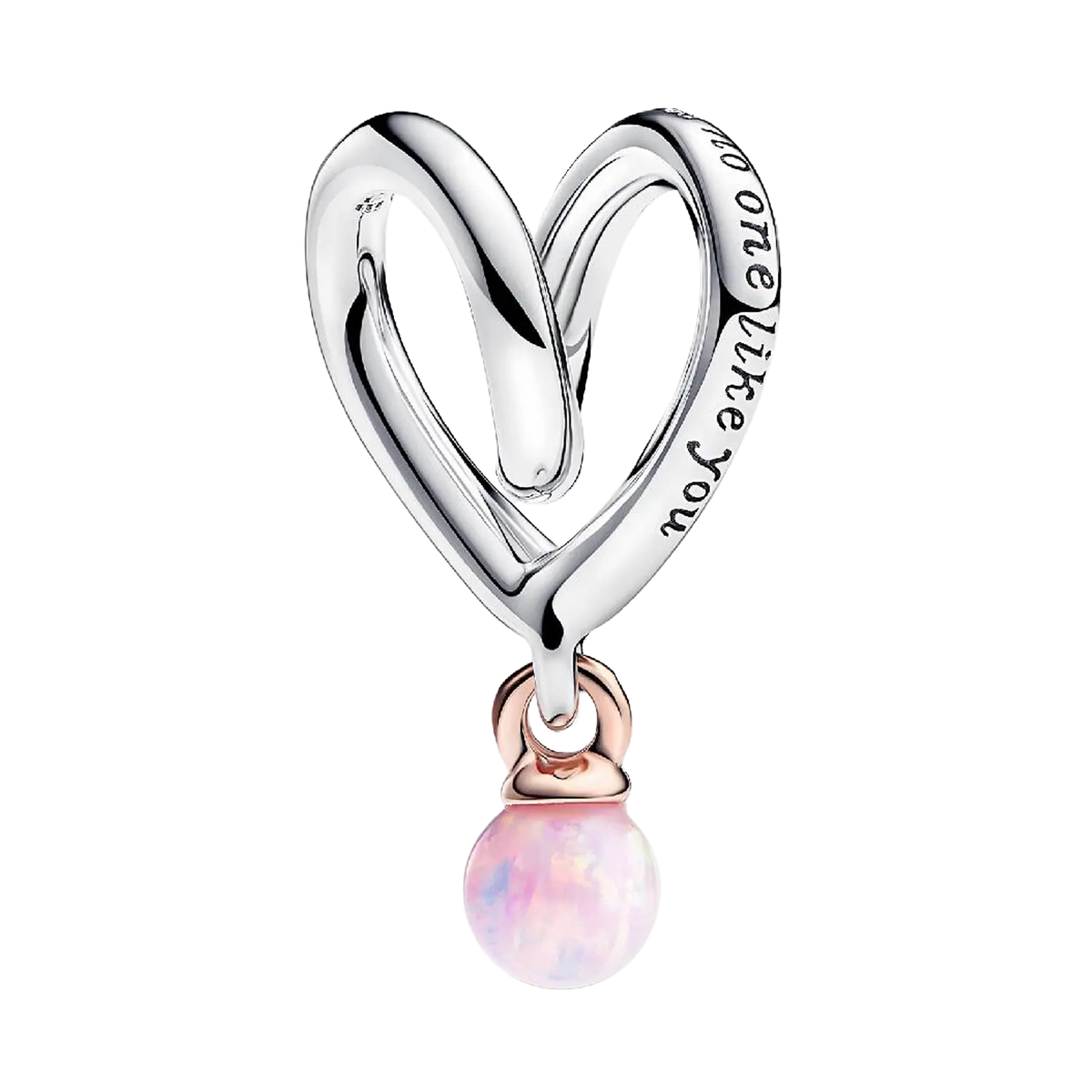 Pandora Moments Bicolor Eingehülltes Herz-Mum-Charm