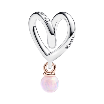Pandora Moments Bicolor Eingehülltes Herz-Mum-Charm