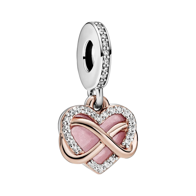 Pandora Moments Funkelndes Unendlichkeits-Herz Charm-Anhänger