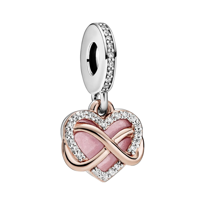 Pandora Moments Funkelndes Unendlichkeits-Herz Charm-Anhänger