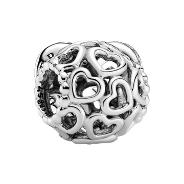 Pandora Moments All Over-Herzen Charm
