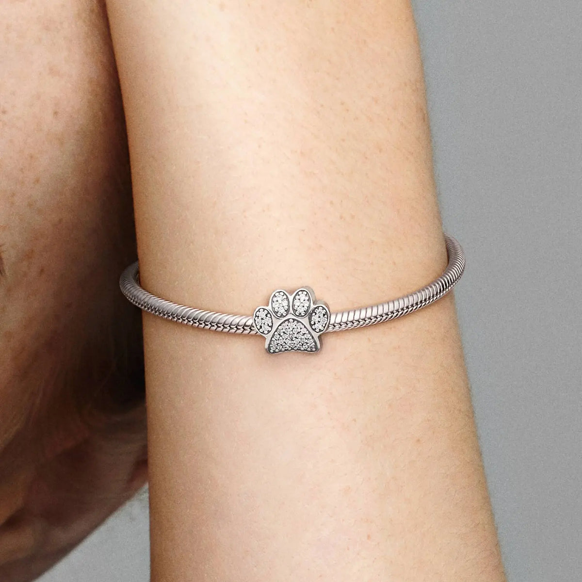Pandora Moments Sparkling Paw Print Charm