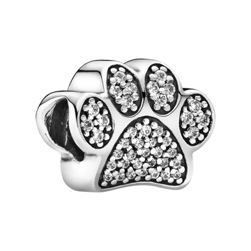 Pandora Moments Sparkling Paw Print Charm